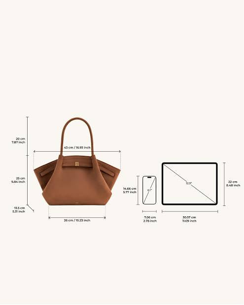 Hana medium faux suede tote